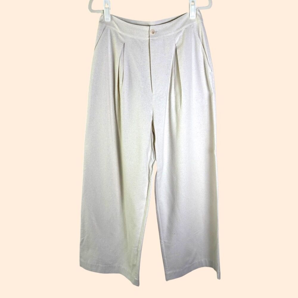 Jenni Kayne Pleated Trousers Ivory